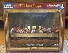 White Mountain The Last Supper 1000 Piece Puzzle New Rare Sealed Religious God