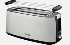 Quest 4 Slice Toaster with Long Slots, Removable Warming Rack and Removable