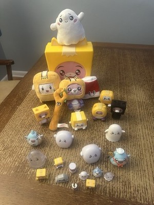 Lankybox Plush Lot Of 5 Stuffed Toys W/ 20 PCs. And Case Great Condition.