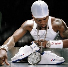 Reebok G-Unit G6 50 Cent White Royal Blue Red Size 13 DS Brand New IN HAND