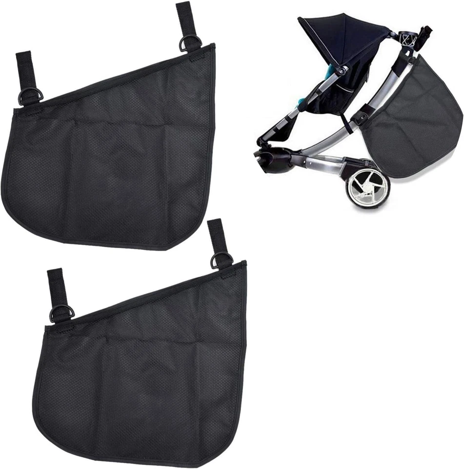最大化婴儿推车空间:2 个通用网眼收纳器,带可调肩带 — 第 3/4 张图片