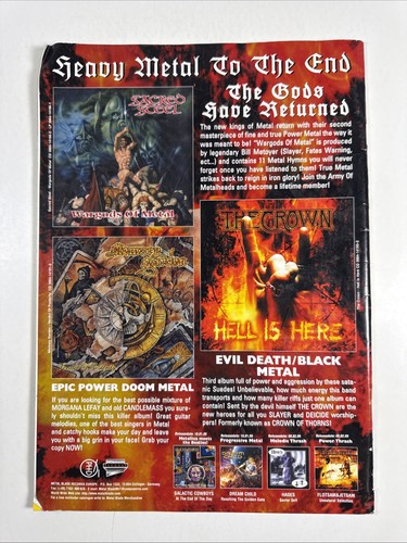 TERRORIZER magazine #61 1998-Cradle Of Filth - Picture 2 of 3