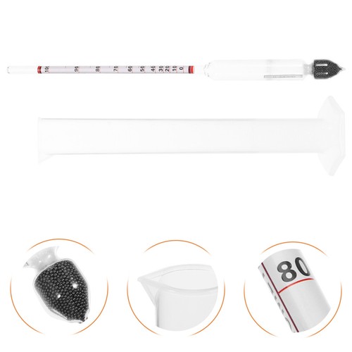 Home Use Reusable Plastic Hydrometer Alcohol Meter with Easy Storage