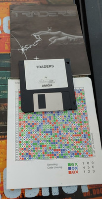 Traders (Linel 1990) Commodore Amiga (Disk, manual) works 16-bit classic