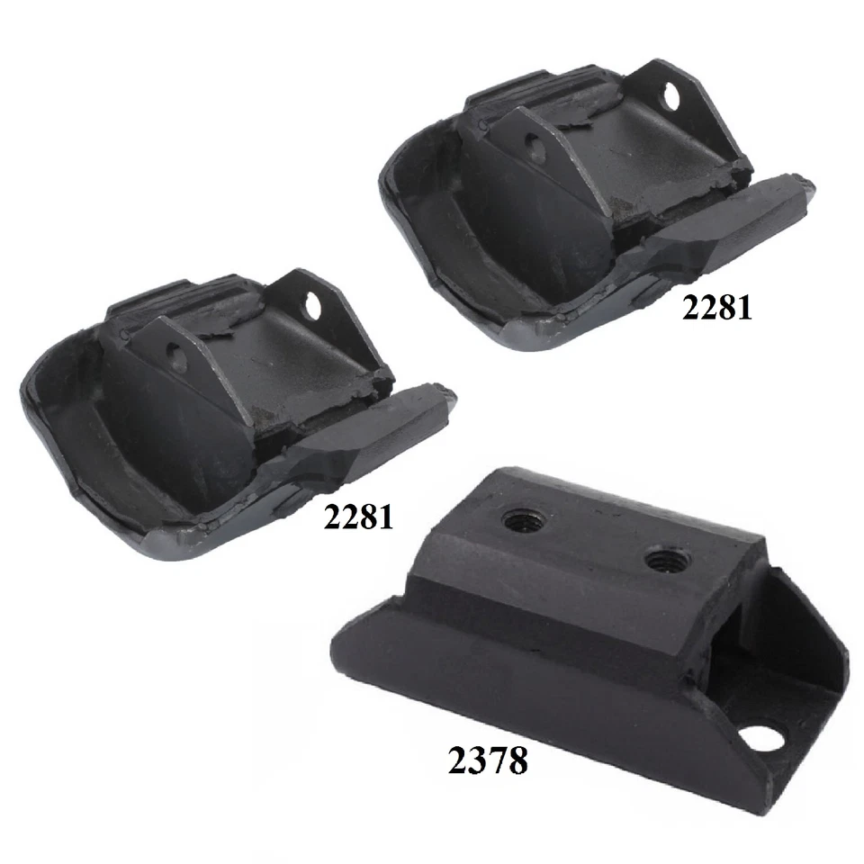 3 PÇS MOTOR & TRANS MOUNT FIT 1968-1972 BUICK SKYLARK 5.7L THM350 3SPD - Imagem 2 de 4