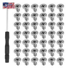50 PCS M.2 SSD Mounting Screws Kit, Pcie Nvme M2 X 3 MM Replacement Phillips Fla