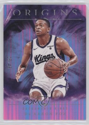 2024-25 Panini Origins Neon Stripes 18/49 De'Aaron Fox #16 0rz7
