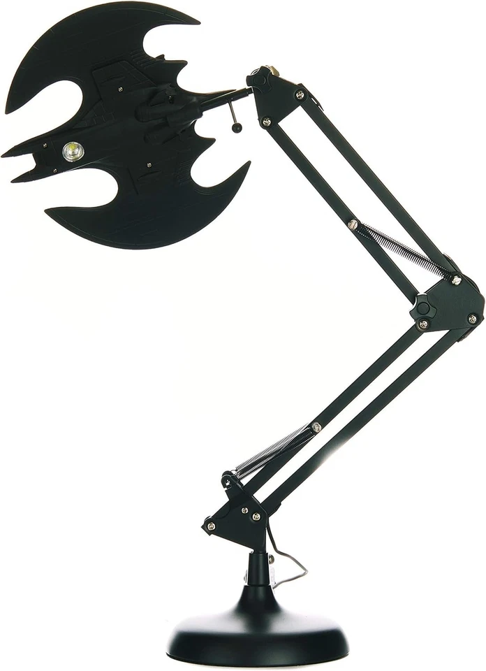 Lámpara de Escritorio Oficial DC Comics Batman con Brazo Ajustable - Elegante Diseño Negro Foto 2 de 4