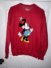    Disney Minnie Mouse Red Long Sleeve Size S Sweatshirt    