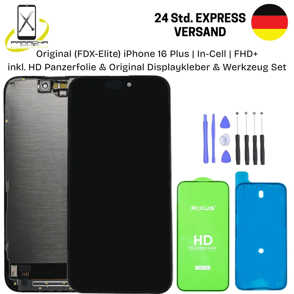 Original (FDX) Display iPhone 16 Plus IN-CELL Super Retina FHD+ Touchscreen TOP