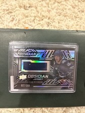 2022-23 Spx Elias Pettersson Jersey /399 Black Obsidian Vancouver Canucks 