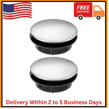 2 Pack Stainless Steel Sink Hole Plug Top Cover for 1.1 to 1.7 Inch