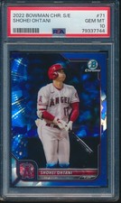 【PSA9鑑定品】大谷翔平2022 Bowman Chrome Sapphire Shohei Ohtani [Sapphire] #71 Prices | 2022 Bowman Chrome