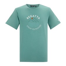 Image of Regatta Mens Cline IX Wavy Lines T-Shirt  RG12653