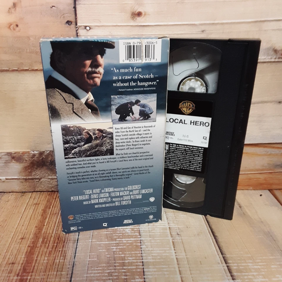 Local Hero VHS Used Burt Lancaster Peter Riegert Warner Bros Comedy - Image 2 of 4