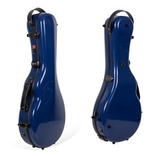 Mandolin Case Fiberglass A  F Style Universal Fit Navy Blue TSA Lock Crossrock
