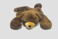 Faux Fur Bear Skin Area Rug Plush Kids 36" Long 20" Wide Brown Bear Teddy Bear