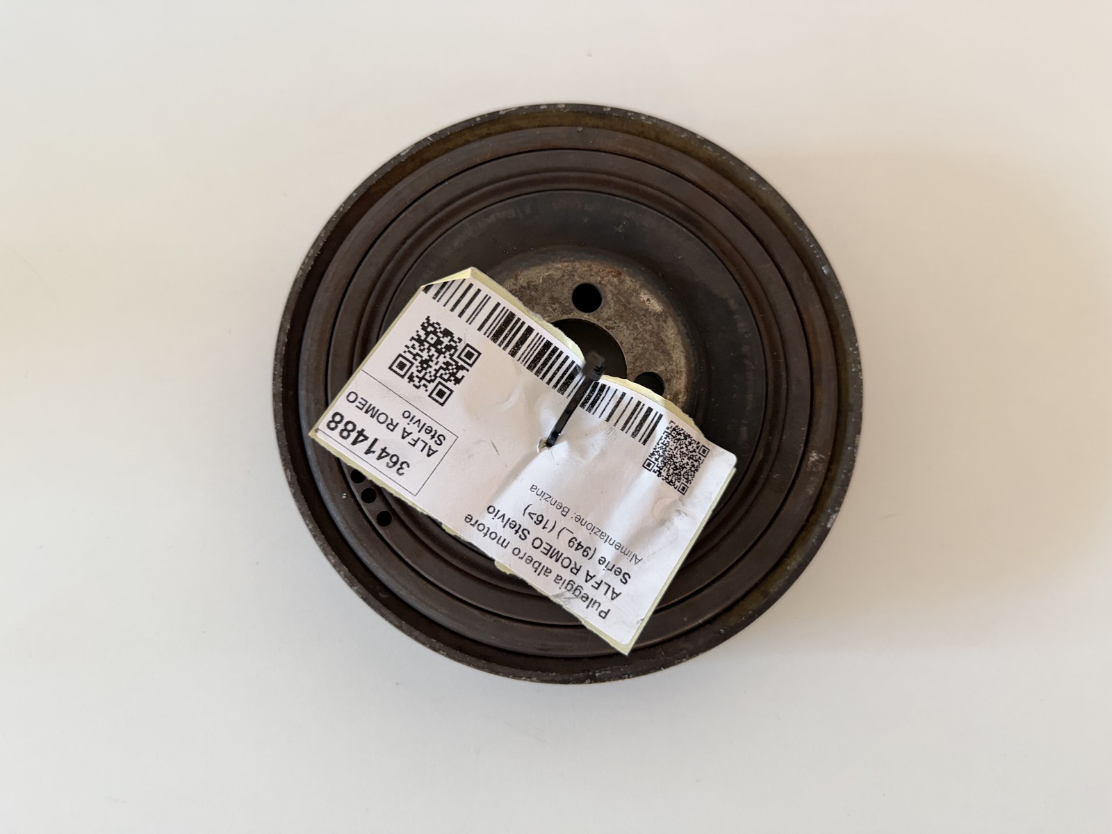 PULEGGIA ALBERO MOTORE PER ALFA ROMEO Stelvio Serie (949_) 46353191 Benzina (16