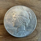 1924 Peace Silver Dollar $1 US Coin