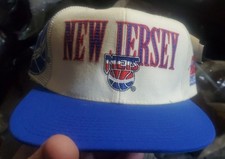 AMAZING VINTAGE NEW SPORTS SPECIALTIES NEW JERSEY NETS LASER ADJUSTIBLE HAT