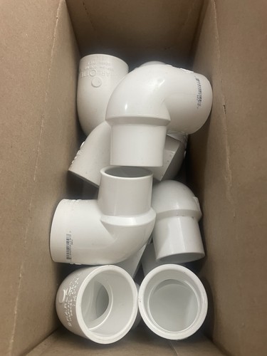 Lot of 10 Charlotte Pressure PVC Schedule 40 1 1/4” x 1” Elbow Reducers 90° NEW
