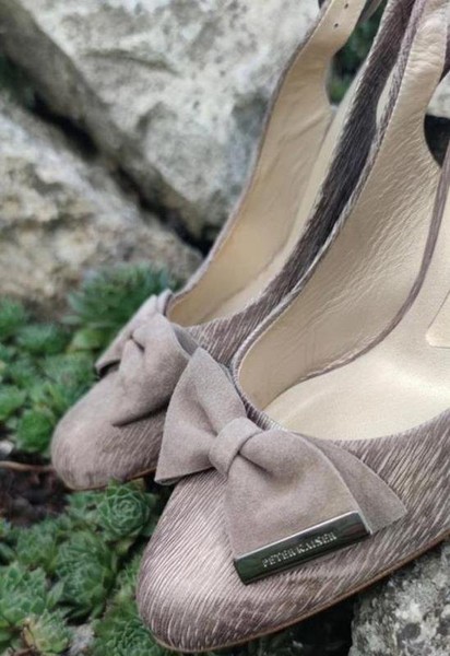 Women Peter Kaiser Heels Gold 38.5 #CA55