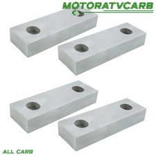 ALL-CARB 4Pcs Aluminum 6" 2" 1" Machinable Soft Vise Jaws for 6" Milling Vises