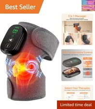 3-in-1 Heated Foot Massager for Knee & Shoulder Relief - 210 mins Portable Power