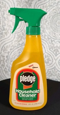 SC Johnson Pledge Household Cleaner Spray Bottle TV Prop Cleaning Housework VTG