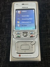 Nokia N91 -  Chrome Silver  Mobile Phone - RARE