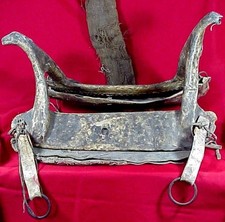 Original Northern Plains INDIAN RAWHIDE SADDLE - Circa 1870's