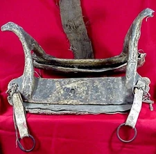 Original Northern Plains INDIAN RAWHIDE SADDLE - Circa 1870's