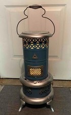 Antique Robin Egg Blue Enamel 660 Perfection Oil Kero Parlor Cabin Heater Stove Antique Robin Egg Blue Enamel 660 Perfection Oil Kero Parlor Cabin Heater Stove