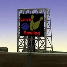 Miller Engineering 338955 N/Z Bowling Rooftop Billboard Small