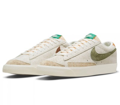 New NIKE BLAZER LOW  77 PRM COCONUT MILK SAIL CHOCOLATE DM7582 100 GREEN Men 7