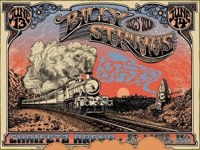 NEW Billy Strings Jun 13 and 14 2025 St Louis, MI Poster