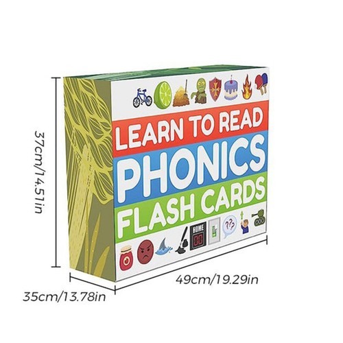 Phonics Flash Cards Learn to Read Spelling Reading Sight Words Phonics Games - Picture 7 of 12