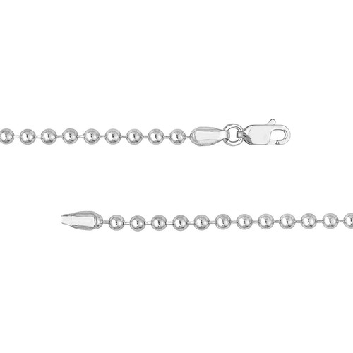 2-3.5mm Bead Ball Chain Bracelet Women Men Solid 14K Yellow White Rose Real Gold - Picture 18 of 29
