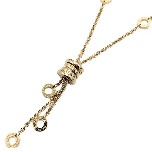 BULGARI 18K White Gold B.Zero1 Lavalier Necklace from Japan