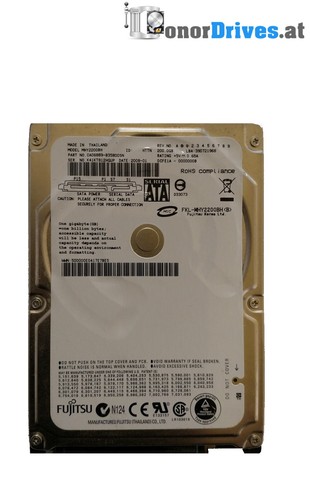 Fujitsu -MHY2200BH -200 GB - SATA - PCB CA26344-B32104BA Rev.*