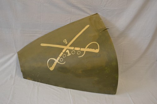 Replica Vietnam Helicopter War Art on original OH-6A Engine Door