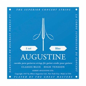 Guitarra Clásica Cuerdas Augustine Azul Label Alta Tensión Set-ABL | eBay