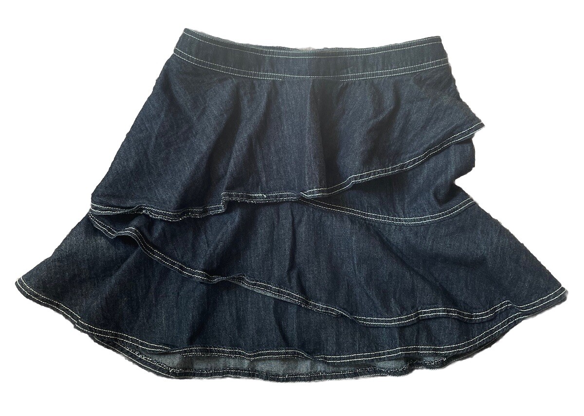 スカート Fur pocket denim skirt andmary ANDMARY】Fur pocket denim skirt