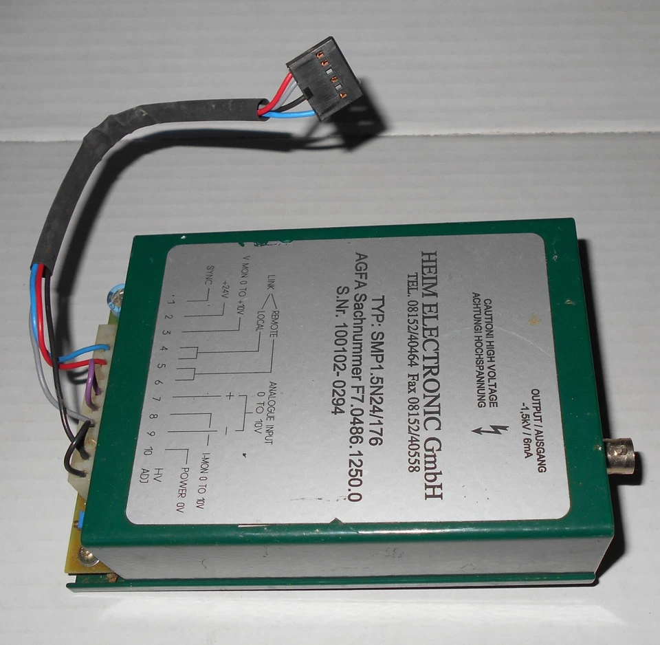 Heim Electronic GmbH SMP1.5N24/176 High Voltage Module - Works Great - Image 2 of 4