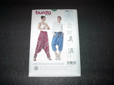 Burda Pattern 6316 Misses' Chic Harem Pants in Two Lengths  6 ~ 20  Uncut