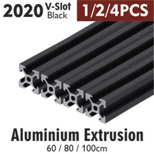 1/2/4pcs 2020 2040 Aluminium Extrusion Profile T/V-Slot 3D Printer CNC 30-100cm