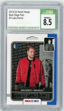 LUKA DONCIC 2019-20 Panini NBA Hoops Back Stage Pass #3 Mavericks CSG 8.5 NM/MT+