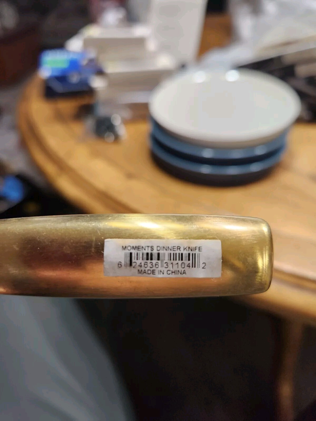 Our Table Dinner Butter Knife 2 Tone Gold Stainless Bed Bath Beyond. (4 Knives) eBay