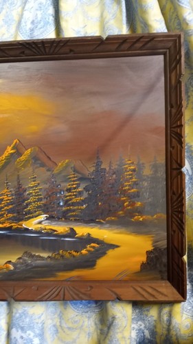 Original SIGNED Burnette PLETAN Painting World's Fastest Artist Landscape 1977 - Picture 3 of 20