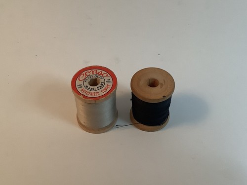 Vintage Thread Wooden Spools Mixed Lot Of 16 Mercerized Silk - Picture 10 of 10